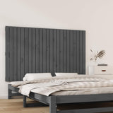 Vidaxl wandhoofdbord 147x3x90 cm massief grenenhout grijs