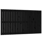 Vidaxl wandhoofdbord 159,5x3x90 cm massief grenenhout zwart