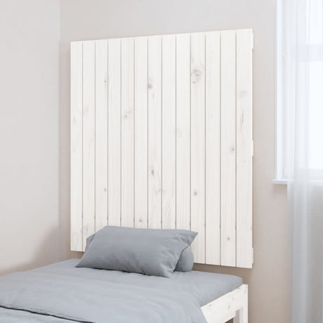 Vidaxl wandhoofdbord 82,5x3x90 cm massief grenenhout wit