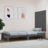 Vidaxl wandhoofdbord 82,5x3x90 cm massief grenenhout grijs