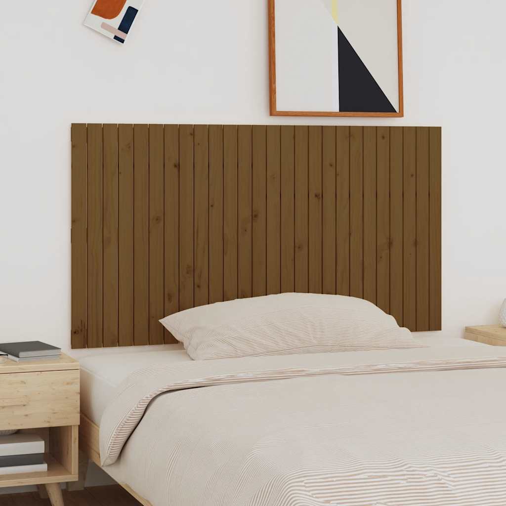 Vidaxl wandhoofdbord 166x3x90 cm massief grenenhout honingbruin
