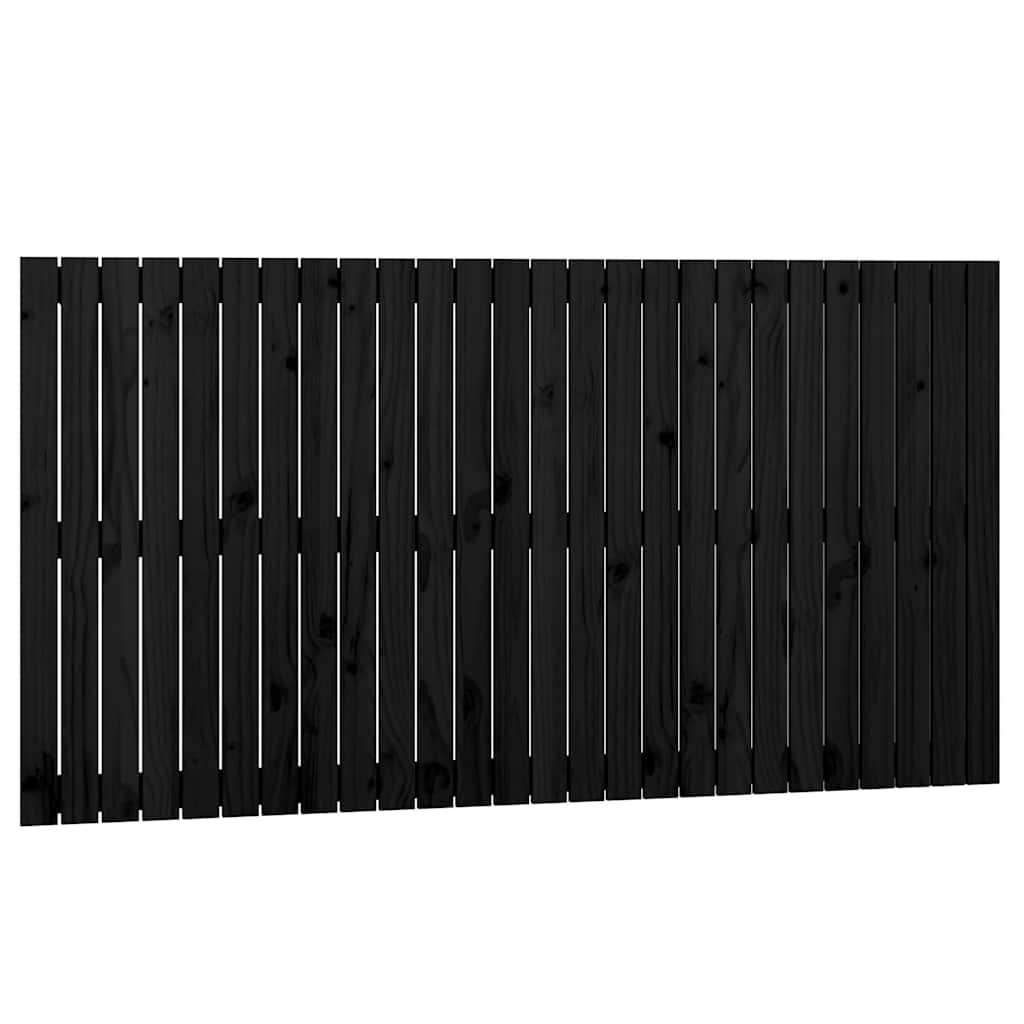 Vidaxl wandhoofdbord 166x3x90 cm massief grenenhout zwart