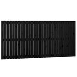 Vidaxl wandhoofdbord 185x3x90 cm massief grenenhout zwart