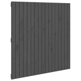 Vidaxl wandhoofdbord 108x3x110 cm massief grenenhout grijs