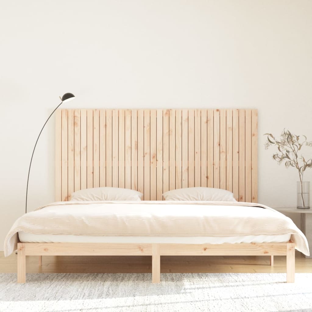 Vidaxl hoofdbord wandmontage 204x3x110 cm massief grenenhout