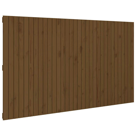 Vidaxl hoofdbord wandmontage 204x3x110 cm grenenhout honingbruin