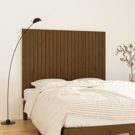 Vidaxl wandhoofdbord 146,5x3x110 cm massief grenenhout honingbruin
