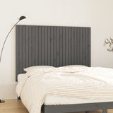 Vidaxl wandhoofdbord 159,5x3x110 cm massief grenenhout grijs