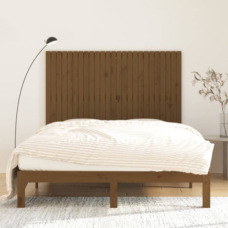 Vidaxl wandhoofdbord 159,5x3x110 cm massief grenenhout honingbruin