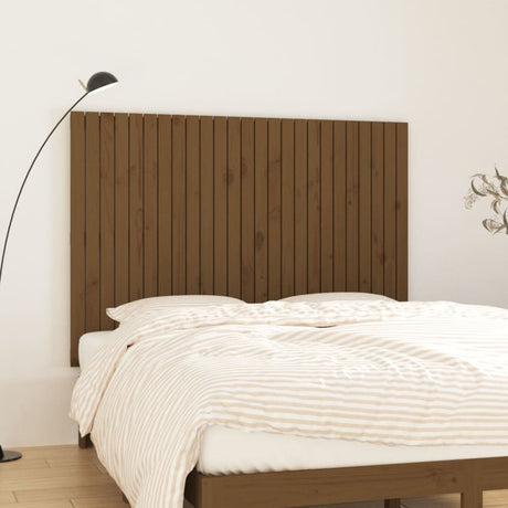 Vidaxl wandhoofdbord 159,5x3x110 cm massief grenenhout honingbruin