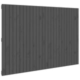 Vidaxl wandhoofdbord 166x3x110 cm massief grenenhout grijs