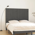 Vidaxl wandhoofdbord 166x3x110 cm massief grenenhout grijs