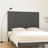 Vidaxl wandhoofdbord 166x3x110 cm massief grenenhout grijs