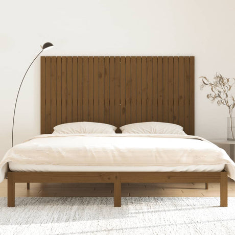 Vidaxl wandhoofdbord 185x3x110 cm massief grenenhout honingbruin