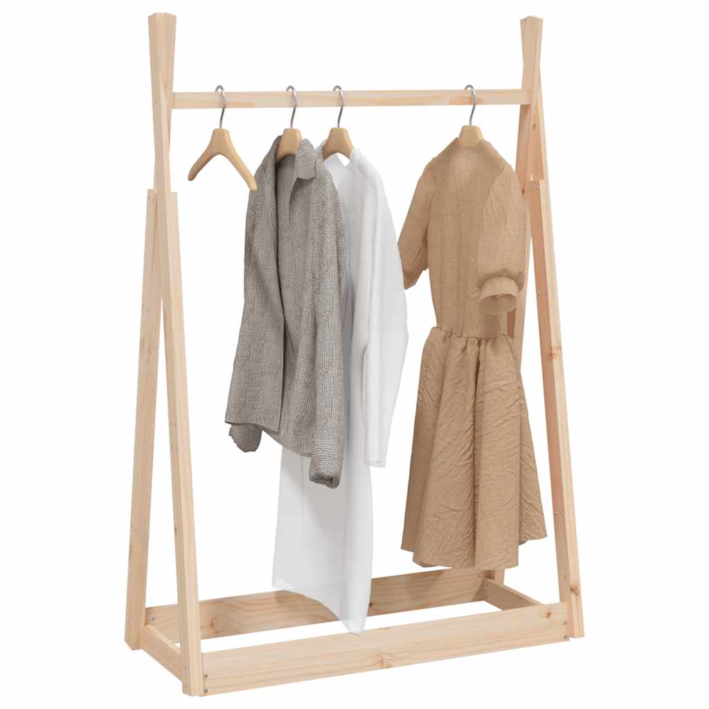 Vidaxx Kleiderständer 100x45x150 cm massives Kiefernholz