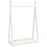 Vidaxx Kleiderständer 100x45x150 cm massives Kiefernholz weiß