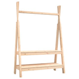 Vidaxx Kleiderständer 100x45,5x150 cm massives Kiefernholz