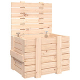 Vidaxx Aufbewahrungsbox 58x40,5x42 cm massives Kiefernholz