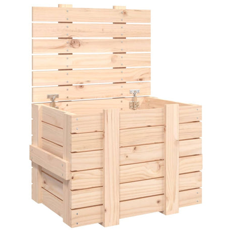 Vidaxx Aufbewahrungsbox 58x40,5x42 cm massives Kiefernholz