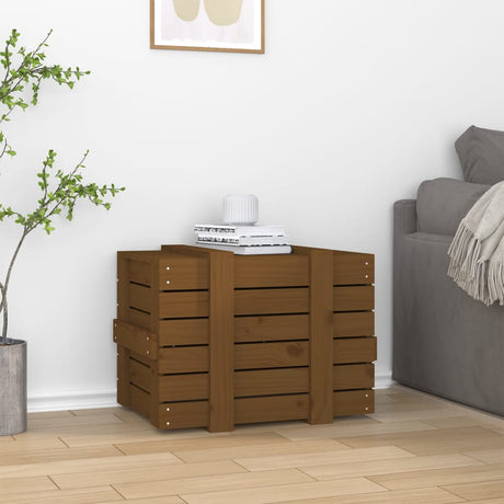 Vidaxx Aufbewahrungsbox 58x40,5x42 cm massives Kiefernholz honigbraun