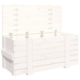 Vidaxx Aufbewahrungsbox 91x40,5x42 cm massives Kiefernholz weiß