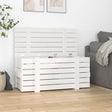 Vidaxx Aufbewahrungsbox 91x40,5x42 cm massives Kiefernholz weiß