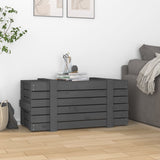 Vidaxx Aufbewahrungsbox 91x40,5x42 cm massives Kiefernholz grau