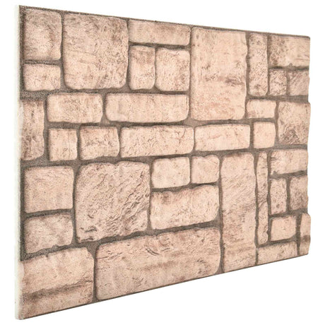 Vidaxl wandpanelen 10 st 100 x 50 cm beige eps-schuim
