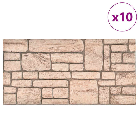Vidaxl wandpanelen 10 st 100 x 50 cm beige eps-schuim