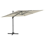Vidaxx schwimmender Sonnenschirm mit Aluminiumstange 300x300 cm sandweiß