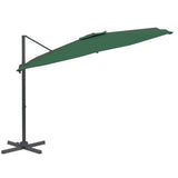Vidaxx schwimmender Sonnenschirm mit Aluminiumstange 300x300 cm grün