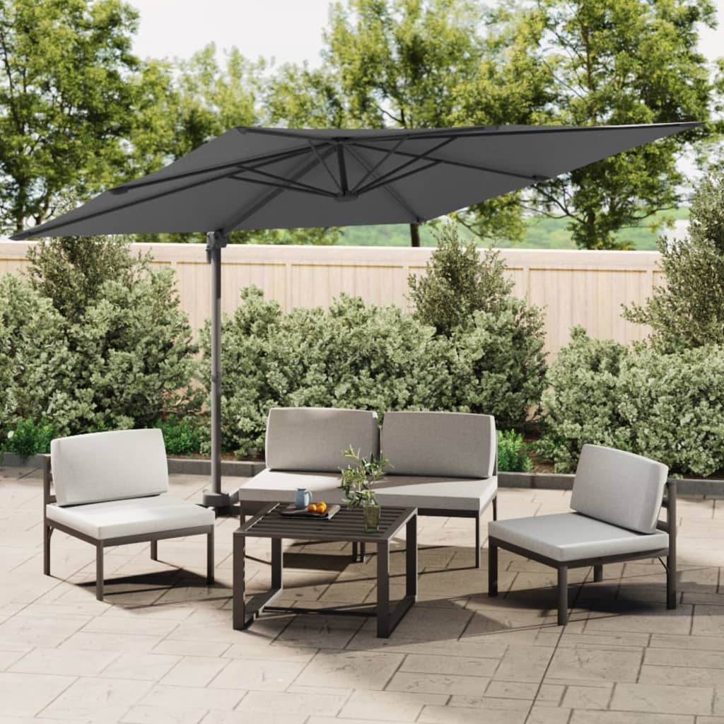 Vidaxx schwimmender Sonnenschirm mit Aluminiumstange 300x300 cm Anthrazit