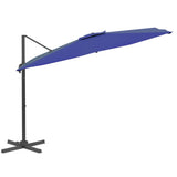 Vidaxx schwimmender Sonnenschirm mit Aluminiumstange 400x300 cm azurblau