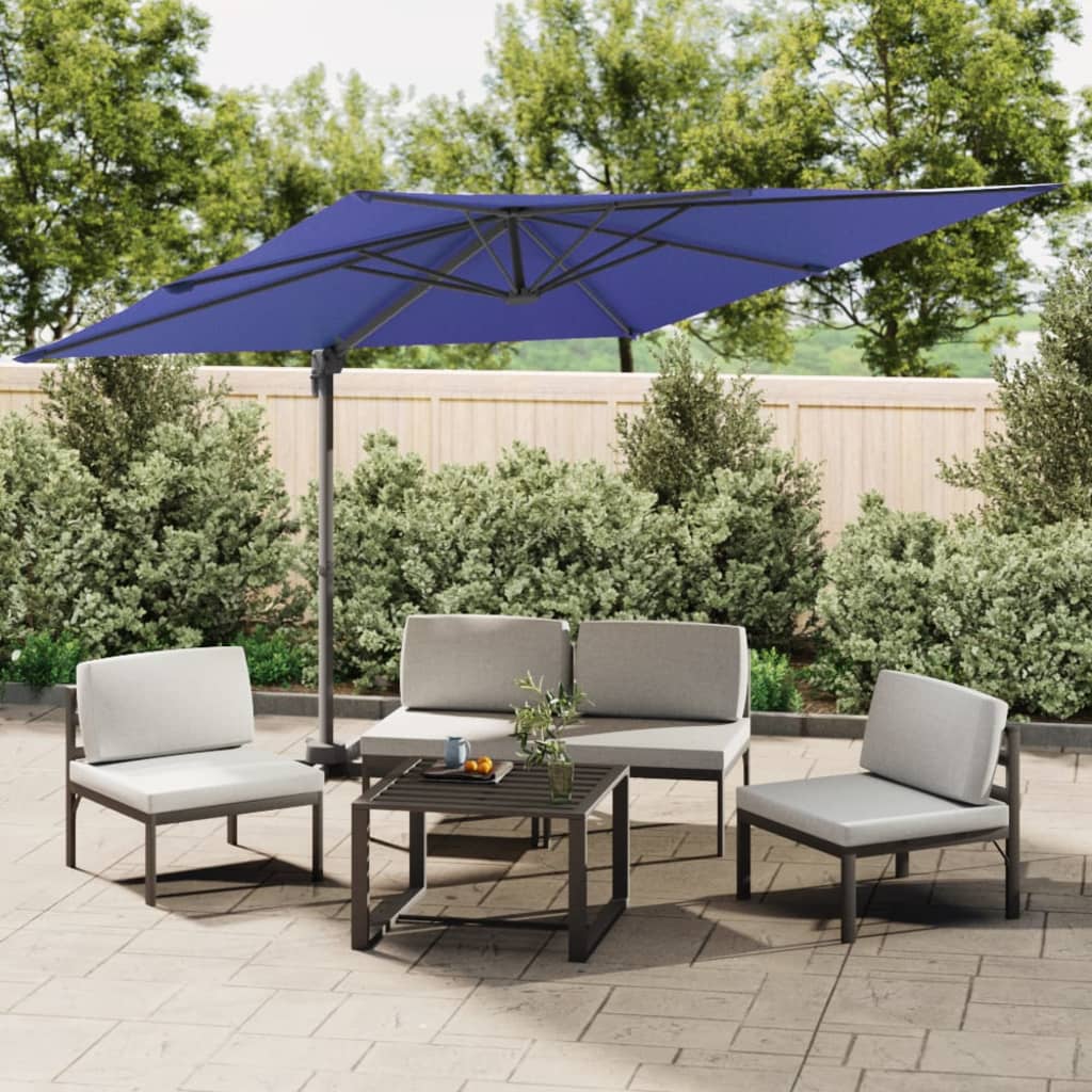 Vidaxx schwimmender Sonnenschirm mit Aluminiumstange 400x300 cm azurblau