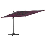 Vidaxx schwimmender Sonnenschirm mit Aluminiumstange 400x300 cm burgunderrot