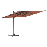 Vidaxx schwimmender Sonnenschirm mit Aluminiumstange 400x300 cm terrakottafarben