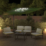 Vidaxx schwimmender Sonnenschirm mit LED-Beleuchtung 400x300 cm grün