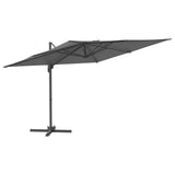 Vidaxx schwimmender Sonnenschirm mit LED-Beleuchtung 400x300 cm Anthrazit