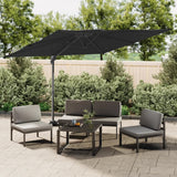 Vidaxx schwimmender Sonnenschirm mit Doppeldach 300x300 cm schwarz