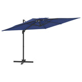 Vidaxx schwimmender Sonnenschirm mit Doppelspitze 400x300 cm azurblau