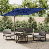 Vidaxx schwimmender Sonnenschirm mit Doppelspitze 400x300 cm azurblau