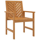 Vidaxl tuinstoelen 2 st massief acaciahout