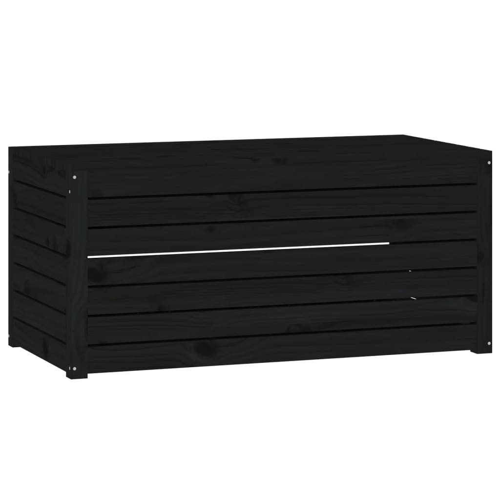 Vidaxl tuinbox 101x50,5x46,5 cm massief grenenhout zwart