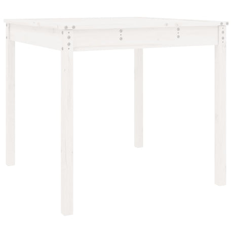 Vidaxl tuintafel 82,5x82,5x76 cm massief grenenhout wit