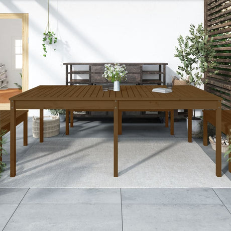 Vidaxl tuintafel 203,5x100x76 cm massief grenenhout honingbruin