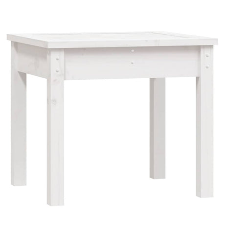 Vidaxl tuinbank 50x44x45 cm massief grenenhout wit