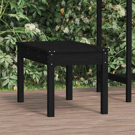 Vidaxl tuinbank 80x44x45 cm massief grenenhout zwart