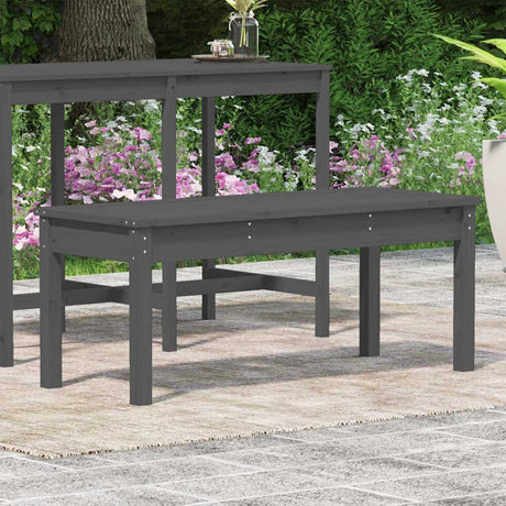 Vidaxl tuinbank 109x44x45 cm massief grenenhout grijs