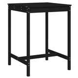 Vidaxl tuintafel 82,5x82,5x110 cm massief grenenhout zwart