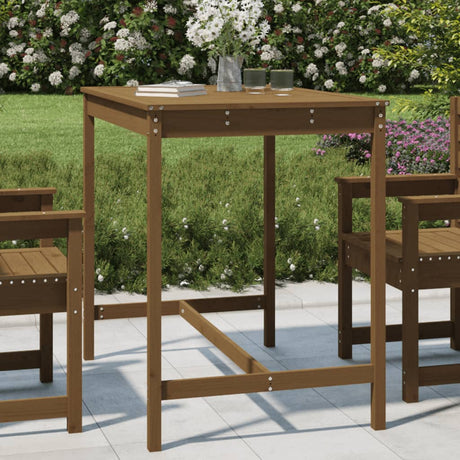 Vidaxl tuintafel 121x82,5x110 cm massief grenenhout honingbruin